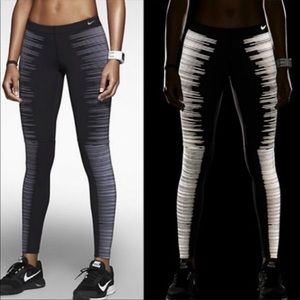 NIKE Dri-Fit Flash Women’s M Running Leggings Reflective Training Yoga